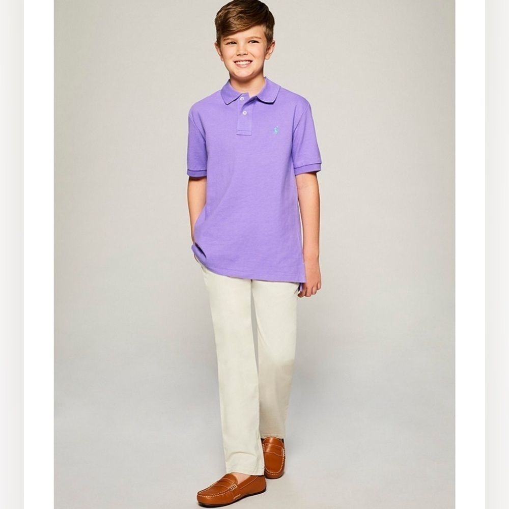 NWT Boy’s Polo Ralph Lauren Khaki Pants “Basic Sand” Sz 8 preppy classic